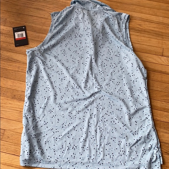 NIKE DRI-FIT SLEEVELESS DOT PRINT GOLF POLO - Picture 5 of 5